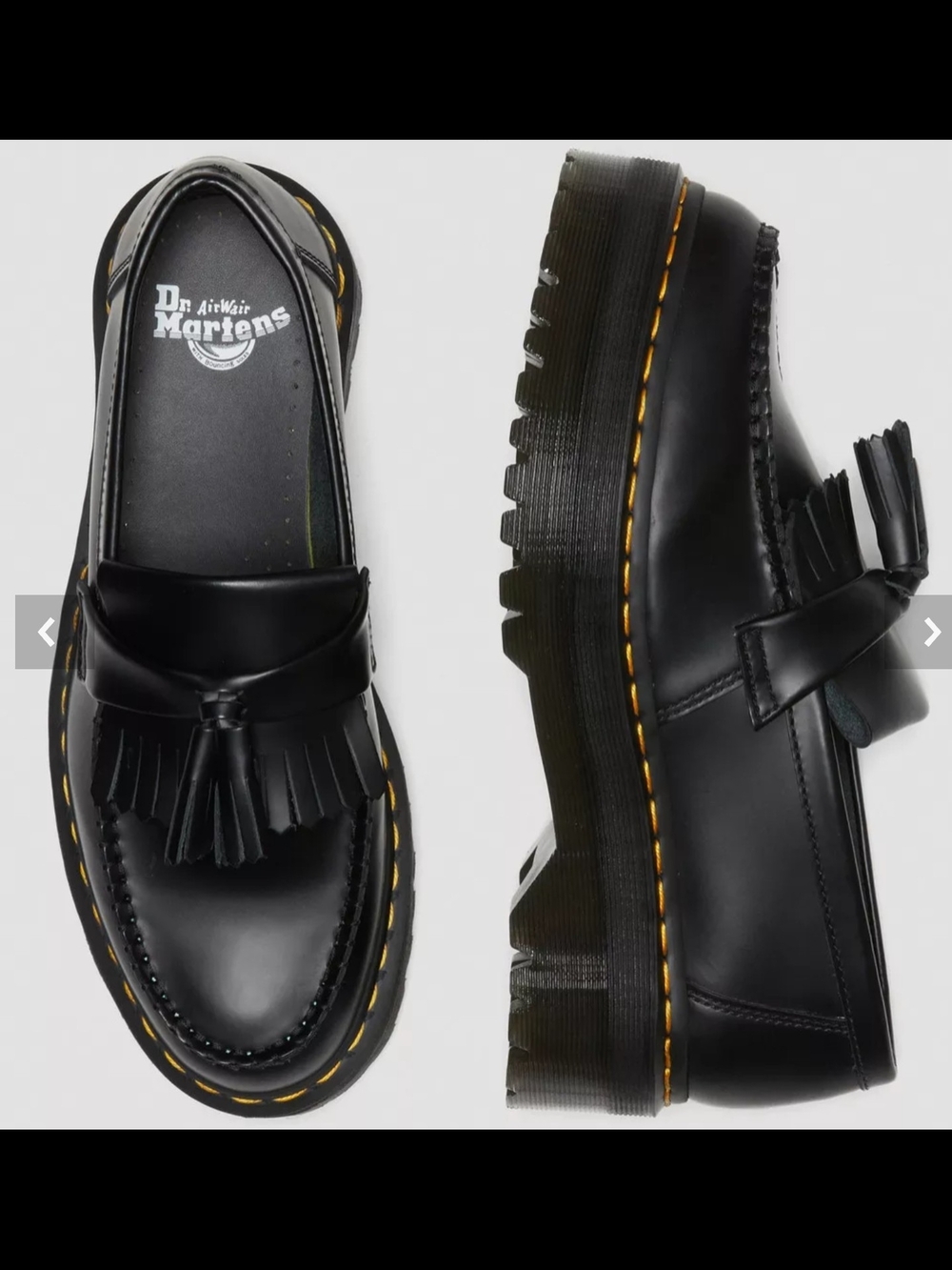 Dr. Martens Adrian Leather Platform Tassel Loafers